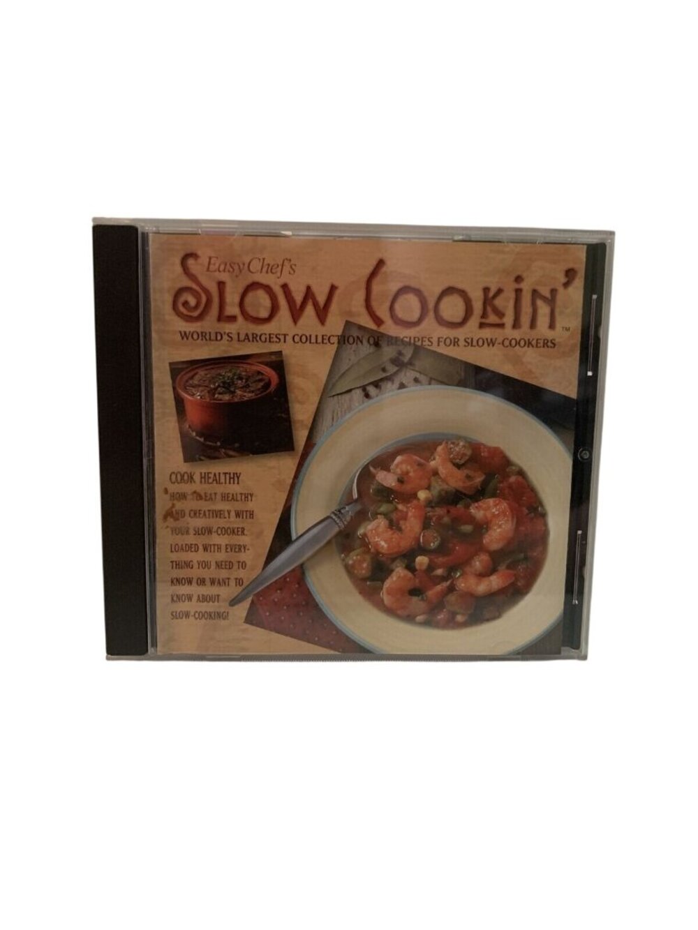 Easy Chef’s Slow Cookin CD-ROM 2005 6000 Recipes Crockpot Software PC